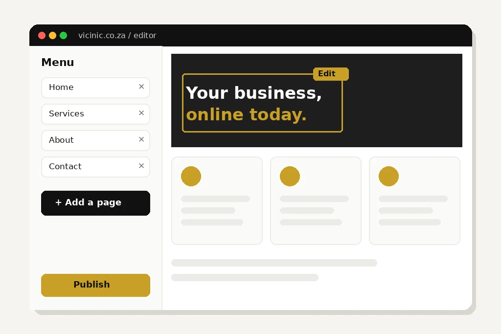 The Vicinic Site Editor